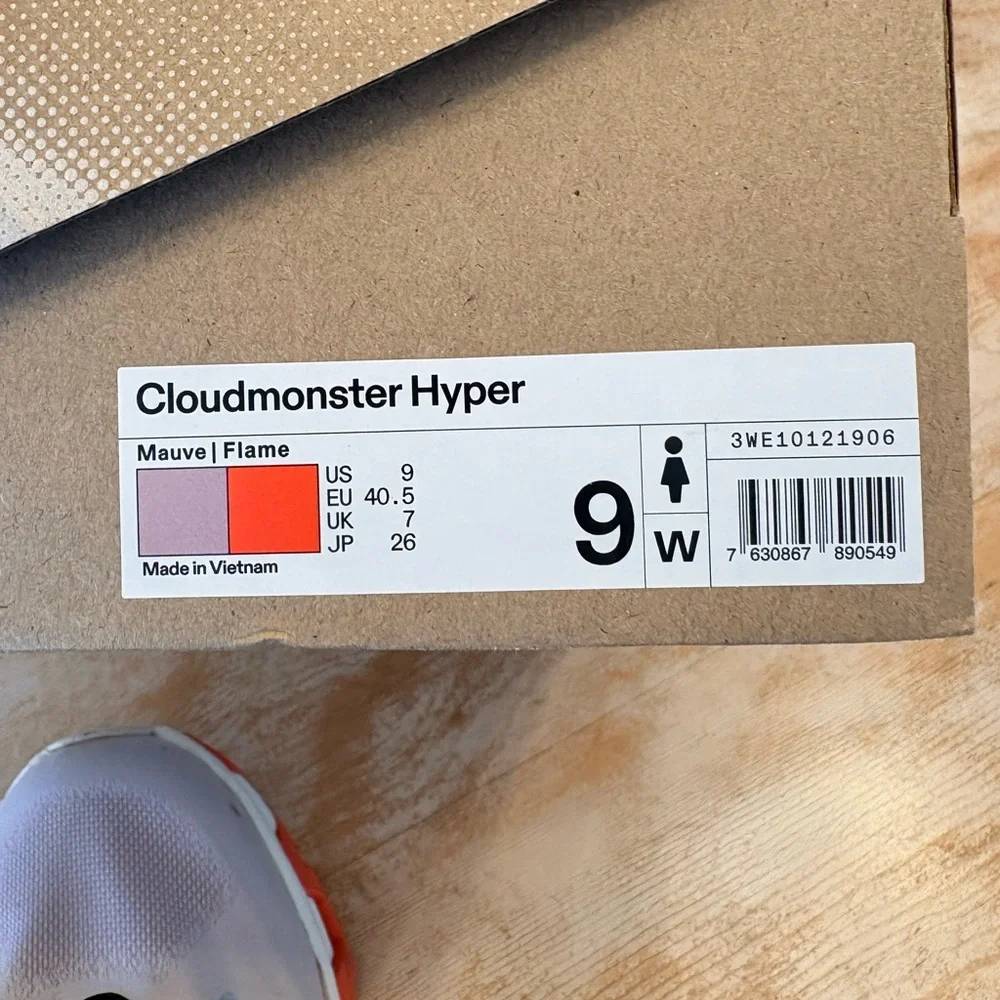 On Running Cloudmonster Hyper - White and Orange - Picture 9 of 9